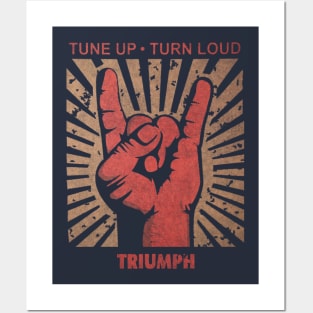 Tune up . Turn loud Triumph Posters and Art